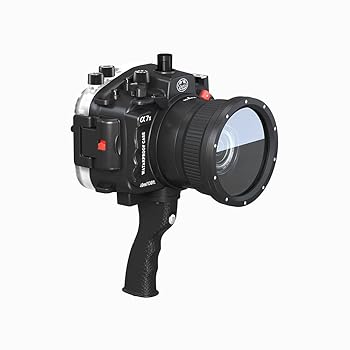 【中古】【未使用】Seafrogs 40m/130フィート 水中カメラハウジング 標準ポート付き Sony A7II/A7RII/A7SII用 28-70mm f3.5-5.6 OSSレンズ付き(ピストルグリップ付