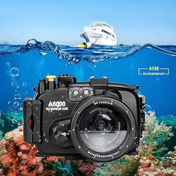 【中古】【未使用】Sea Frogs 130フィート/40m 水中カメラハウジング 防水ダイビングケース Sony A6000用 16-50mmレンズ付き(ハウジング+レッドフィルター)｜AJIMURA-SHOP