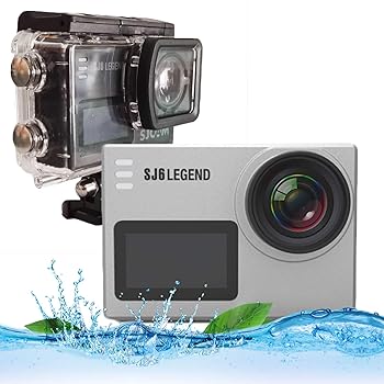 【中古】【未当てはめる】デュアルLCDタッチスクリーン4KHD録画媒体活動写真付き添い人雨合羽動き写真器、雨合羽運動競技および動き写真器、遠隔操作、水中写真器30M、車の運