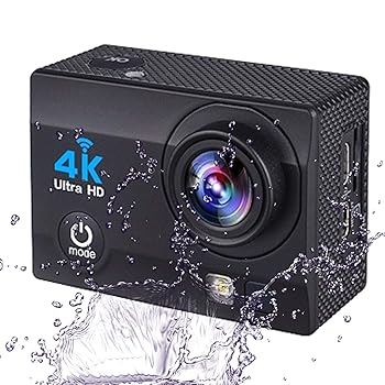 【中古】【未当てはめる】動き写真器雨合羽2.0in4K写真器水中EIS、170度広角、30M雨合羽写真器、すがた絵兼ね合い化、多役立つこと、付属品一揃いの道具
