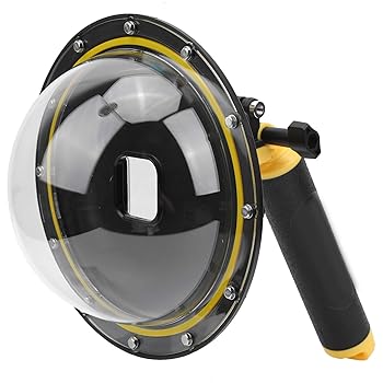 【中古】ゴープロヒーロー9アクションカメラ用の魚眼効果を備えたプロのドームポート防水ケースハウジングシュート水中ダイビングシールド