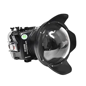 【中古】【未使用】Seafrog プロフェッショナル防水ダイビングハウジング 6インチ ドライドームポートキット A6600 16-35mm 水中40m/130フィット ダイビングケース