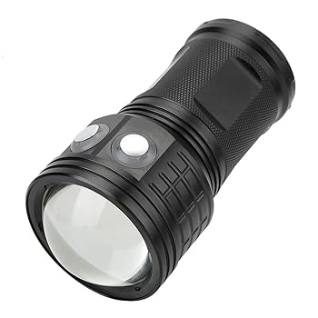 【中古】LED懐中照明ランプ飛び込み競技、??QX310800LM雨合羽LED懐中照明ランプCOB水中80M活動写真ビデオダイビングフィルライトトーチ(黒いこと)