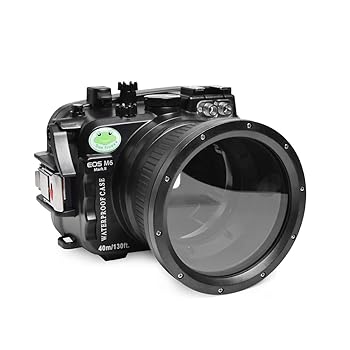 【中古】【未使用】Sea frogs 水中カメラケース Canon EOS M6 Mark II 15-45mm 18-55mm IPX8 40m/130フィート 潜水深 防水カメラハウジング ダイビング/サーフィン/