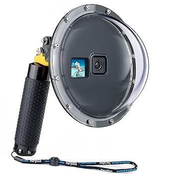 【中古】YALLSAME 雨合羽ドームポート GoPro Hero 9 10 11 12用 フローティングハンドグリップ/銃の引き金/フロントビュー 水中ダイビングシュノーケリング 家電-その他