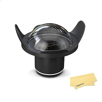 【中古】【未使用】SeaFrogs WA006-A 光学アクリル 40M/130FT 8インチ 広角ドームポート 魚眼レンズ 防水カメラケース用 (φ90mm L106mm)