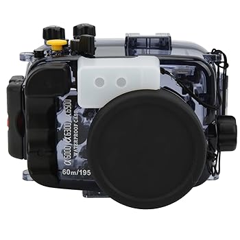 【中古】【未使用】60m水中防水ハウジングケース コールドシューマウントデザイン複数のサポート機能ソニーA6000 A6300A6500ミラーレスカメラ用防水シェル