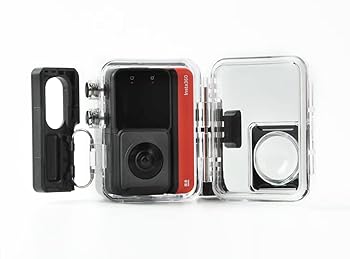 【中古】【未使用】UKATOF Insta360 ONE Rs対応防水シェル、水中ダイビングシェル（防水深度30m）、ダイビングアクセサリー（360度パノラマモード）