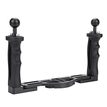 【中古】【未使用】水中カメラハウジング固定用アームシステム グリップベースセットスキューバダイビング 対応メーカー アルミニウム 約28 x18.5cm 水中写真