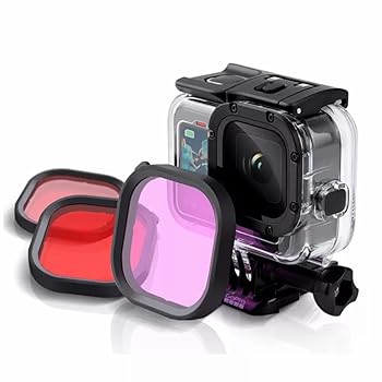 【中古】【未使用】for gopro10/9 オリジナル ダイビングシェルフィルターフィルター キット マゼンタ シュノーケル レンズ レッド カラー フィルター 水中撮影カメ