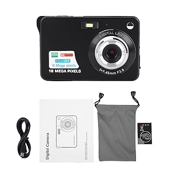 【中古】【未使用】写真アクセサリー 2.7インチスクリーン 1080P HD 子供用おもちゃ デジタルビデオカメラ 子供用 バッテリー付き(黒)