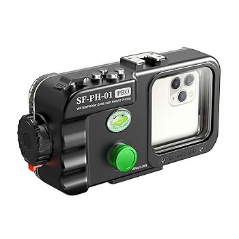 【中古】Sea frogs Seafrog 130フィート/40m プロフェッショナルダイビング携帯電話ケース 水泳 シュノーケリング アクセスカメラコントロール用 大きな
