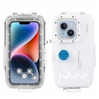 【中古】【未当てはめる】Mixneer 飛び込み競技入れもの iPhone 14用 水中用 iPhone入れもの [40m/130フート] 波乗り 水浴び シュノーケリング 第八芸術 映像媒体 雨合羽ハウジング