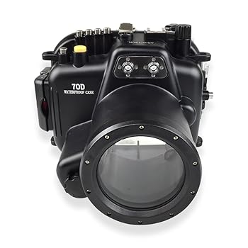【中古】【未使用】Seafrogs Canon用 70D 18-55mm 130フィート/40m 水中カメラハウジング 防水ケース