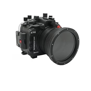 【中古】【未使用】Seafrogs プロフェッショナル水中ハウジング Sony A7R III A7M III 用 [40m/130ft] カメラハウジング ダイビングケース V3 Sony A7iii A7riii A7｜AJIMURA-SHOP