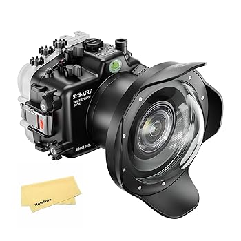 【中古】【未当て嵌める】Seafrogs 40M/130FT 水中ハウジング雨合羽入れもの 6 インチドームポートキット付き添い人 Sony A7R V A7R5 ILCE-7R V 用 Sony FE 16-35粍 F/4、28-70粍 F3