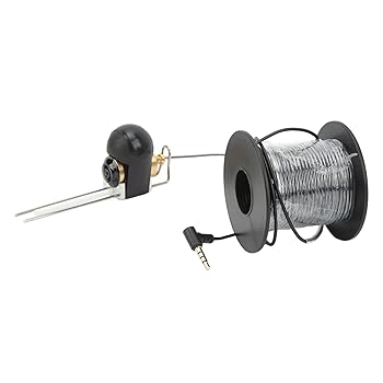 【中古】【未使用】魚群探知カメラ、3.5mmプラグ安定シングル釣りカメラ195度の視野角、マリン用ケーブル付き (30m/98.4フィート)