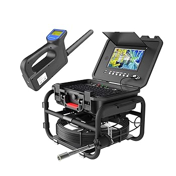 【中古】【未当てはめる】512 サイクル パイプロケーター付き添い人下水溝写真機、9 in 1080P 映写幕煙管精神測定検査写真機、DVR 録画媒体録画 + 5X すがた絵倍率 + 米突カウンタ +