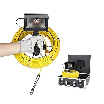 【中古】【未使用】4.3インチ下水道検査カメラ、ビデオパイプ検査装置IP68 17mm 145&deg;カメラ、配管工、住宅所有者用下水道排水管カメラ,20M｜AJIMURA-SHOP