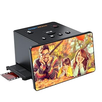 【中古】【未当て嵌める】DIGITNOW 35粍 写真フィルムスキャナ \u0026 横すべりビューアー 大きな5inLCD映写幕付き添い人 走査された色合い\u0026B\u0026W消極的110,135,126 \u0026 Su