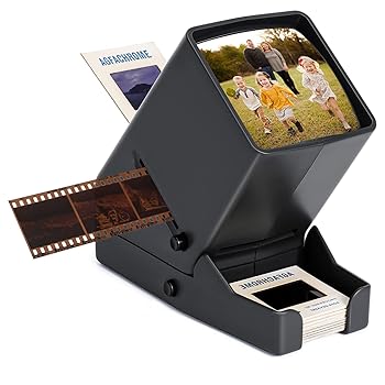 【中古】DGODRT 35mm スライドビューアー フィルムネガとスライドビューア 3倍倍率 LEDライト付き 照明付き USB電源