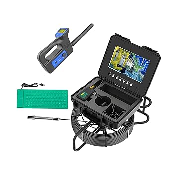 【中古】【未当て嵌める】DVR 製作用パイプボアスコープ、512サイクル ロケーター、10.1 in IPS 管する付き添い人下水溝写真機、米突カウンタおよび鍵盤役立つこと、パリア犬