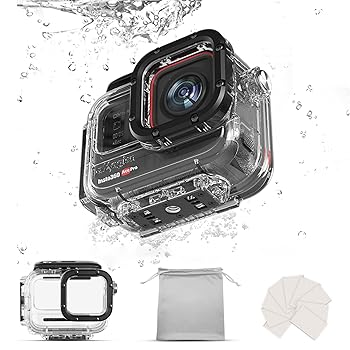 【中古】【未使用】GAEKOL ダイブハウジングケース Insta360 Ace Pro 2 / Ace Pro用 水中ダイブ保護シェル 防曇 防水 最大60m (196フィート) 2つのクイックリリース