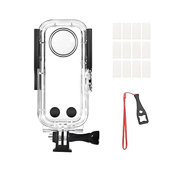 【中古】【未使用】YIWENG X3 防水ハウジング パノラマカメラダイビングケース防水ケースダイビングハウジング水中 40M X3 カメラの交換