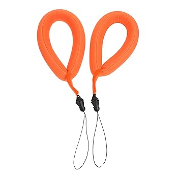 【中古】【未使用】POPETPOP Dive 2個 防水カメラフロート light orange ユニバーサル フローティング リストバンド ハンドグリップスト カメラフローティングリス画像