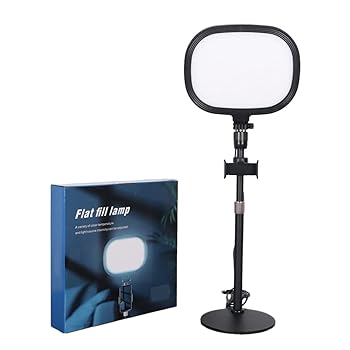 【中古】Clisted 1 セットデスクトップ LED パネルライト空気調光可能な写真スタジオランプ美容補助光電話ホルダー拡張スタンド付き