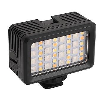 【中古】ダイビングライト防水RGB補助光、2500-9000Kポータブル携帯電話ライブ写真撮影ソフトライト、カメラ用40Mポケットライト