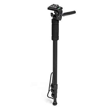 【中古】【未使用】イーサプライ カメラ一脚 雲台付 コンパクト 4段伸縮 レバーロック ミラーレス 一眼レフ 対応EZ2-DGCAM016