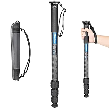 【中古】Leofoto MP-364C 4セクション CF 旅行用一脚 カーボンファイバー 高さ67インチ 1/4インチ 3/8インチ|AJIMURA-SHOP