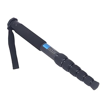 【中古】【未使用】63インチカメラ一脚、DSLRミラーレスカメラ用1/4インチ3/8インチネジ付き6セクション伸縮式延長ロッド、安定した写真用一脚クライミングスティッ