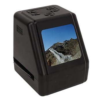 【中古】フィルムおよびスライドスキャナー、2 インチ LCD スクリーン付きモバイルフィルムスキャナー 2MP CMOS センサー LED バックライト、白黒、135、