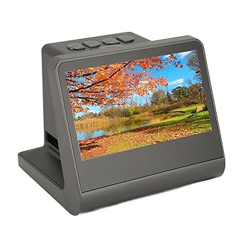 【中古】【未使用】デジタル フィルム スライド スキャナー、ネガ フィルムおよびデジタイザー、5 インチ LCD ディスプレイ付き、135、110、126 スライドおよびネガ|AJIMURA-SHOP