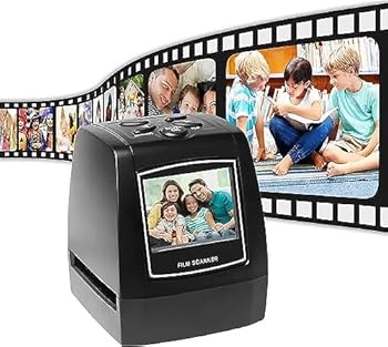 【中古】スライド スキャナー、ネガ フィルムおよびスライド デジタイザー、2.36 インチ LCD カラー スクリーン付き、35mm、135mm フィルムのネガとスラ