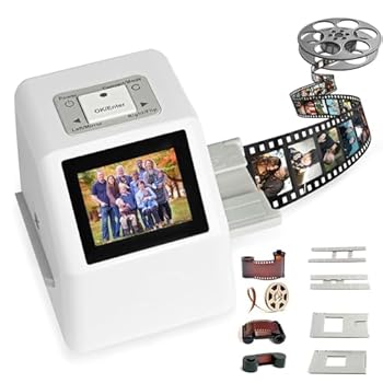 【中古】USB/SD デジタル 写真フィルム 変換器 - 2.4 in LCD 映写幕、22MP 写真フィルム 横すべり スキャナ、写真フィルム、横すべり、ネガを Jpeg