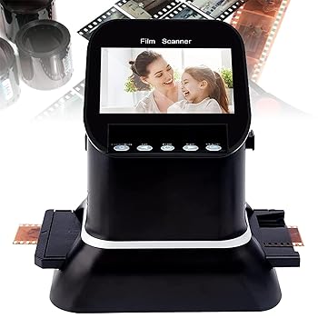 【中古】2200万絵素フィルムスライドスキャナー デジタルフィルムコンバーター、35粍、135、126、127ネガと横すべりをデジタルJPEGに取り替えっこ