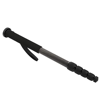 【中古】【未使用】一脚カメラスタンド カメラ用一脚 カーボンファイバー一脚 収納バッグ付き 5-10kg 5セクション カーボンファイバー ポータブル 屋外 伸縮式一脚