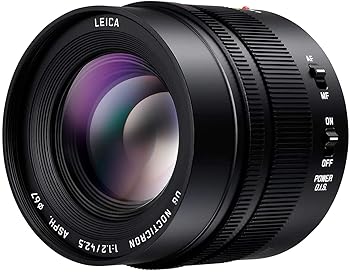 【中古】Panasonic H-NS043E Leica DG NOCTICRON 42.5mm F1.2 ASPH レンズ - インターナショナルバージョン(保証なし)