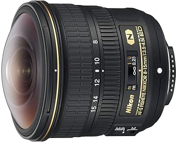 【中古】Nikon AF-S FISHEYE NIKKOR 8-15mm f/3.5-4.5E ED F/4.5-29 固定ズームカメラレンズ ブラック
