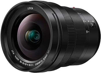 【中古】【未使用】Panasonic LUMIX H-E08018E 18mm 広角ズーム ライカレンズ - ブラック