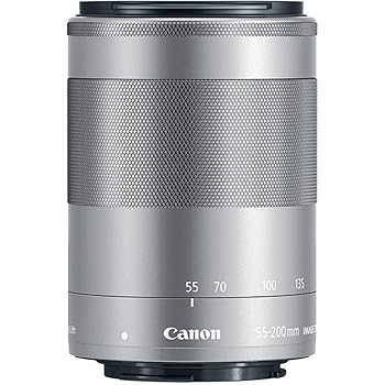 【中古】【未使用】Canon EF - M 55 ? 200 mm f / 4.5 ? 6.3画像安定STMズームレンズ(シルバー) (国際バージョン) (バルクパッケージ)