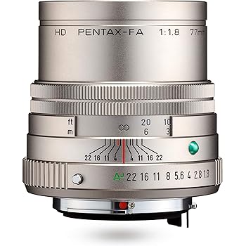 【中古】Pentax HD 77mmF1.8 リミテッドシルバー ミディアム望遠プライムレンズ 高性能HDコーティング ラウンドダイヤフラム (27890)|AJIMURA-SHOP