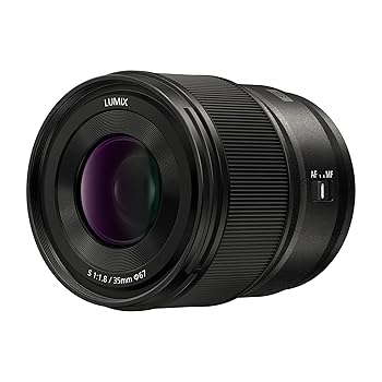 【中古】【未当て嵌める】Panasonic (パナソニック) 写真機水晶体 LUMIX S続きもの 35粍 F1.8 Lマウント取り替えっこ水晶体 銀鏡レスフルフレームデジタルカメラ用 S-S35 ブラッ