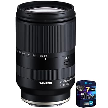 【中古】【未使用】Tamron AFA071S700 28-200mm F2.8-5.6 Di III RXD A071 レンズ Sony Eマウント フルフレーム ミラーレス バンドル 7YR CPS 強化保護パック付き|AJIMURA-SHOP