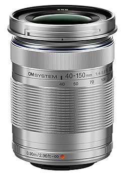 【中古】【未使用】OM SYSTEM M.Zuiko Digital ED 40-150mm f/4-5.6 R レンズ マイクロフォーサーズ用 シルバー