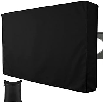 【中古】Skyour 屋外用テレビカバー 高耐久 600D オックスフォード 防水 防塵 紫外線防止 耐久性 テラス 屋外テレビカバー テレビ画面フルプロテクターカ