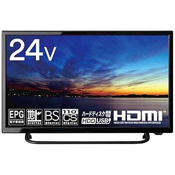 【中古】simplus テレビ受像機 24型 シングルラジオ受信機 地デジ BS 110度CSデジタル 固定ディスク SP-24TV05